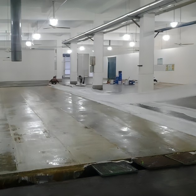 白沙防腐蚀地坪,环氧玻纤地坪，玻纤工业地坪，环氧玻纤布地坪,乙烯基玻纤布地坪产品图3